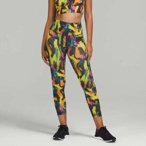 Lululemon 2 Wunder Train High-Rise Tight 25" Undertone Black Multi Leggings